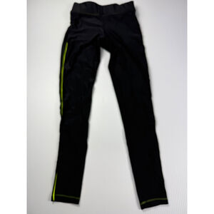 LAAIN Active Leggings Neon Trim Athletic Running‎ Yoga Pants Small